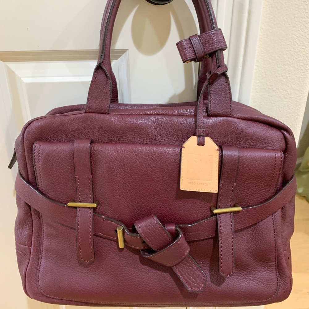 Reed Krakoff Burgundy Boxer Bag
